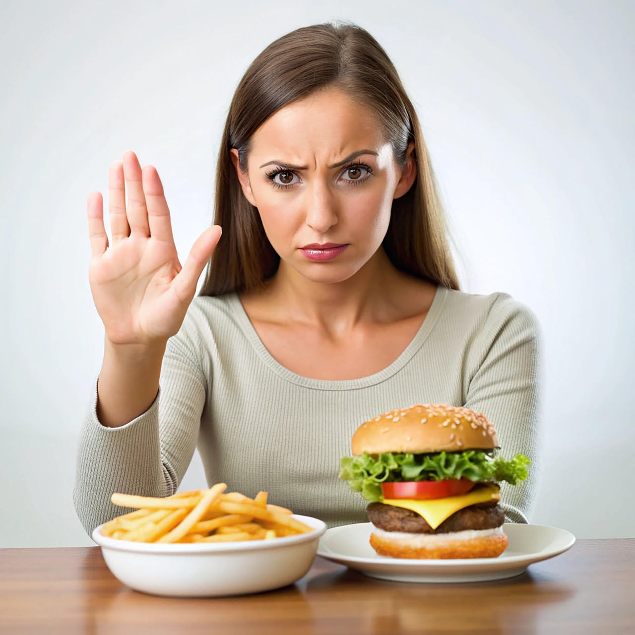 Donna davanti al frigorifero aperto di notte, che rappresenta la fame continua e i meccanismi ormonali dell'appetito incontrollato